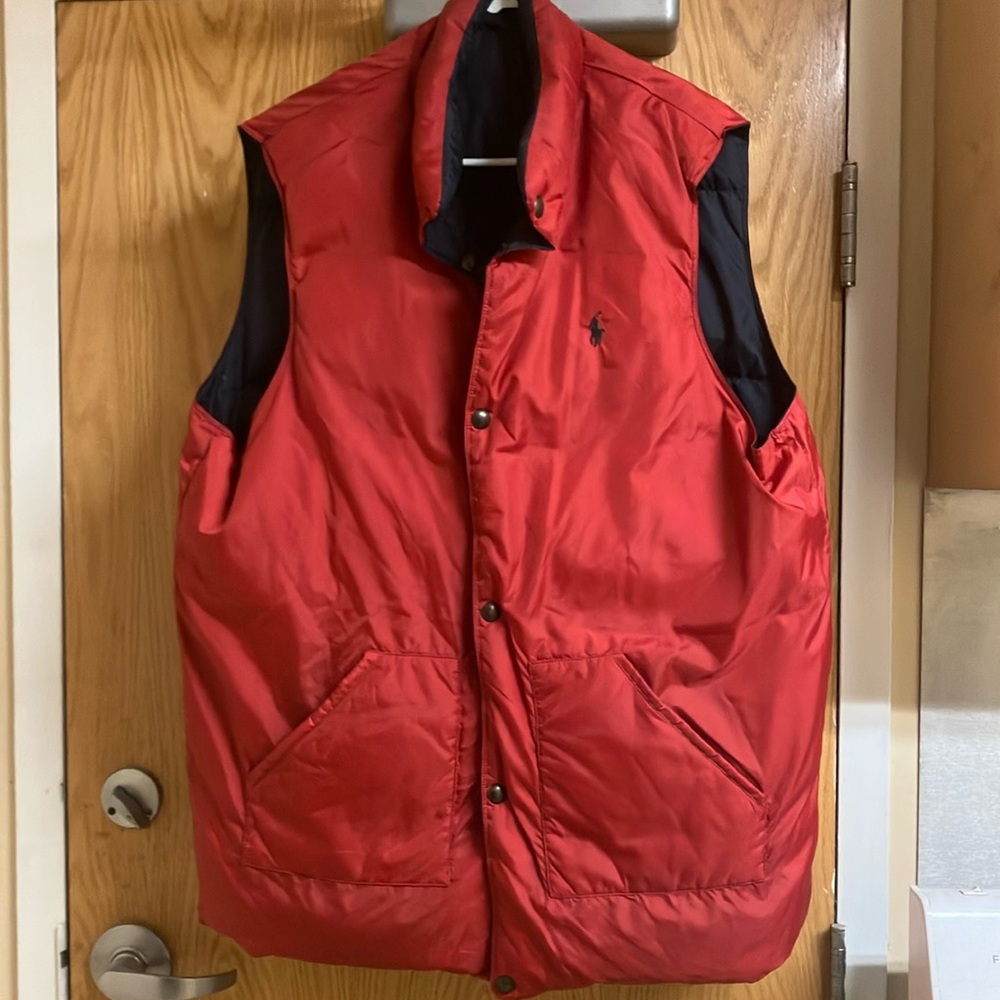 Polo Ralph Lauren Mens Reversible Down Filled Puffer Vest